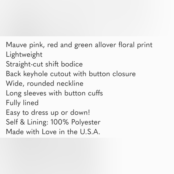 Lulu's Rosalinda Mauve Floral Long Sleeve Shift Dress - Picture 5 of 5